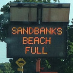 Sandbanks at capacity all weekend