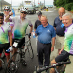 County cheers Friends for Life cyclists with bottled water