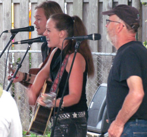 Instant Rivalry's Caleb and Megan Hutton with Mark Despault, of The Frere Brothers.