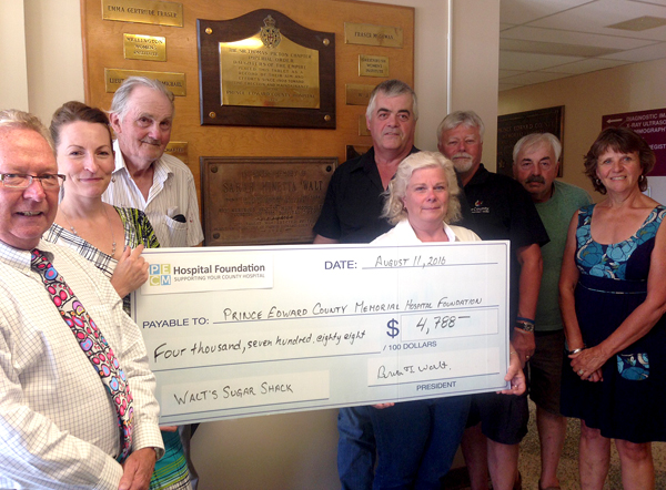 Walt's supporters and committee included Mayor Robert Quaiff, Penny Rolinski, John Walt, Jane Breakall, Brian Walt, councillors Bill Roberts and Roy Pennell and Foundation chair Monica Alyea.