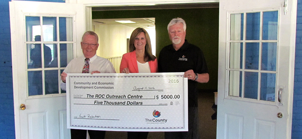 Mayor Robert Quaiff, ROC Executive Director Darlene and Bill Roberts