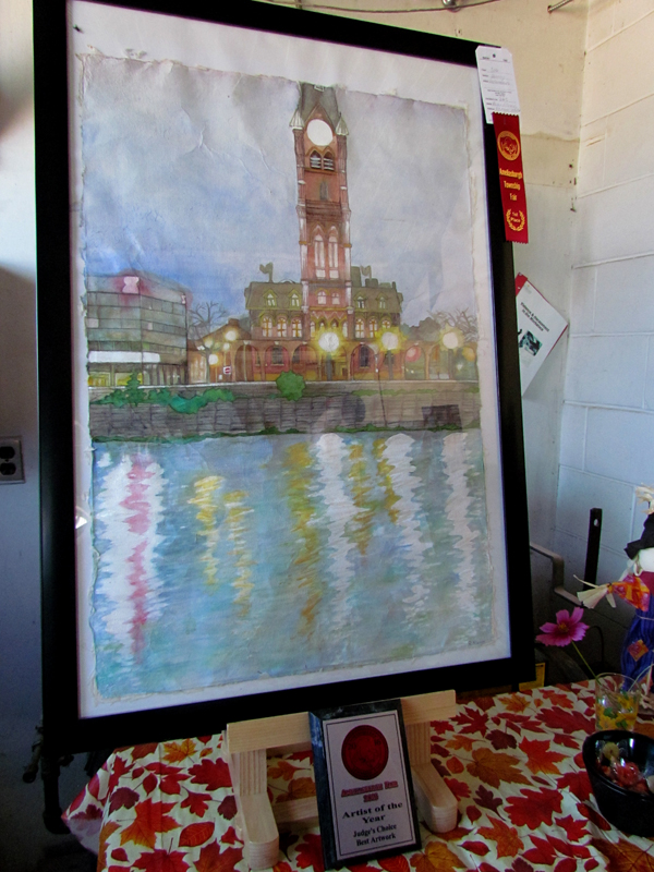 Artist of the Year was Rowan Allcorn with this waterfront  piece.