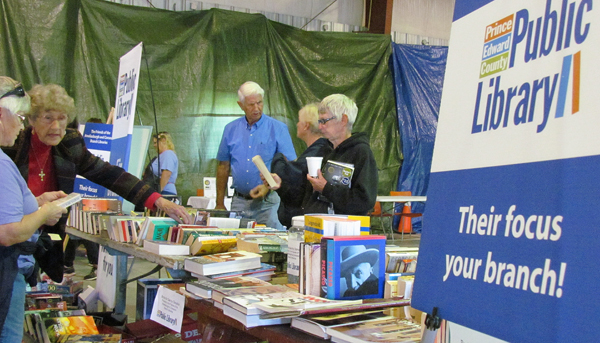 Visitors to the fair filled Prince Edward County Library bags with interesting reading to have on hand after the fair.