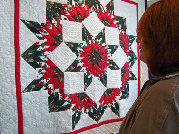 Quilt donated by the Prince Edward County Quilters Guild.
