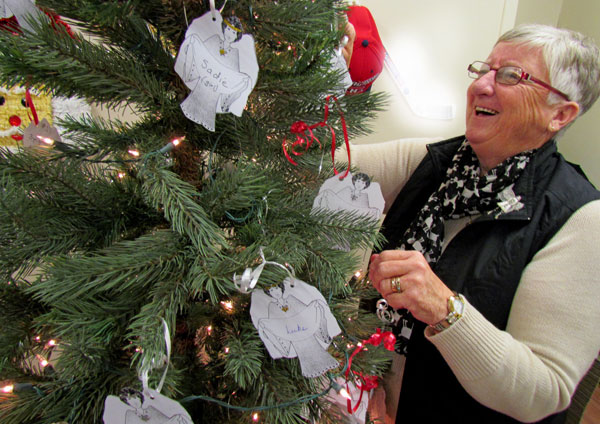 Susan Rose, Chief Angel, at the County's Christmas Angel Campaign headquarters in the Kin Hall, at Benson Park, Picton.