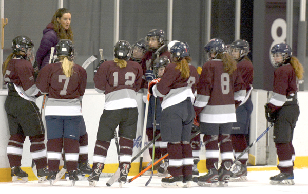 Head Coach Laurie Spencer with players Sydney Davies,  Cori Goodman, Chloe Marshall, Brooke Jackson, Sarah Juby,  Maddy Young, Kendra Marion, Kim Pothier, Celina Fox,  Maddy Rowbotham, Abby Terpstra, Tynika Williams and  Bella Cole. Missing from photo is Brandie Bakker.