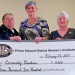 Prince Edward District Women's Institute presents $15,500 to community groups