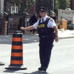 Minor injuries as driver jumps curb, slams into pole downtown Picton