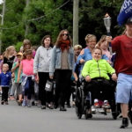 Queen Elizabeth School parades Flame of Hope through Picton