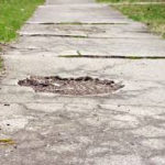 Sidewalk trip hazard repairs