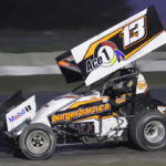 Sizzling action on hot summer night at Speedway
