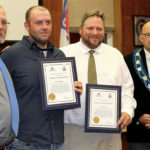 County heroes honoured for saving man and dog in Gilead Road house fire