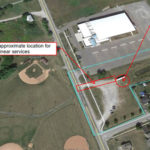 Drilling test holes for proposed water tower location in Wellington