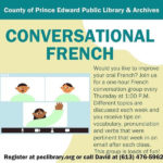 Improve your French conversation - Thursdays through the library