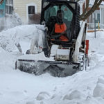 County removing snowbanks, clearing sidewalks this week