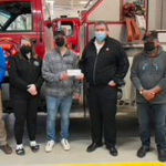 Firefighters' Association donation thanks Salvation Army for its support