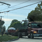 Hydro replaces snapped hydro pole following power outage in Bloomfield