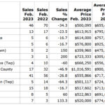 Real estate sales cool in February; County prices still hot