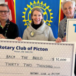 Picton Rotary fulfills $100,000 pledge for County's new hospital