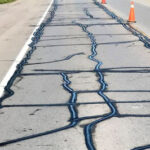 Crack sealing starts the season of road work ahead