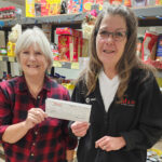 Donation to help keep food bank shelves stocked